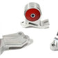 Innovative 88-91 Civic B-Series Silver Aluminum Mounts 85A Bushings (Cable to Hydro Conversion)