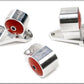 Innovative 90-91/92-93 Acura Integra GS-R Silver Aluminum Billet Mount Kit 85A Bushings (Cable)