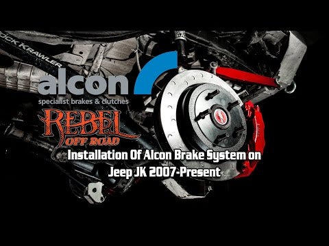 Alcon 2007+ Jeep JK w/ 5x5.5in Hub 357x32mm Rotor 4-Piston Red Calipers Front Brake Upgrade Kit