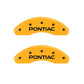 MGP 4 Caliper Covers Engraved Front & Rear Pontiac Yellow Finish Black Char 2002 Pontiac Grand Prix