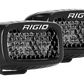 Rigid Industries SR-M Series PRO Midnight Edition - Spot - Diffused - Pair