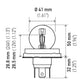 Hella Bulb 7952 24V 55/50W P45t S13 R2