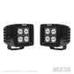 Westin HyperQ LED Auxiliary Lights 3in x 3in cube 20w Flood - Black