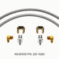 Wilwood Flexline Kit 18inch M10x1.50 IF 1/8-27 NPT 90 Degree