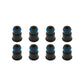 BLOX Racing 11mm Adapter Top (1/2in) w/Viton O-Ring & Retaining Clip (Set of 8)