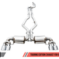 AWE Tuning 2019+ BMW M340i (G20) Resonated Touring Edition Exhaust - Quad Chrome Silver Tips