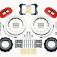 Wilwood Narrow Superlite 4R Front Hat Kit 12.88in Red 76-77 Ford Bronco Dana 44 w/Lines