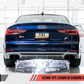 AWE Tuning Audi B9 S5 Coupe 3.0T Track Edition Exhaust - Diamond Black Tips (102mm)