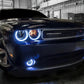Oracle 08-14 Dodge Challenger Dynamic Surface Mount Headlight/Fog Light Halo Kit COMBO - ColorSHIFT