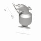 Magnaflow Conv DF 2016-2018 Hyundai Tucson L4 OEM Close Coupled Front (Not for sale in California)