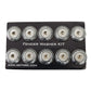NRG Fender Washer Kit w/Rivets For Plastic (Gunmetal) - Set of 10