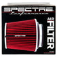 Spectre Adjustable Conical Air Filter 5-1/2in. Tall (Fits 3in. / 3-1/2in. / 4in. Tubes) - Red