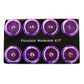 NRG Fender Washer Kit w/Color Matched M8 Bolt Rivets For Plastic (Purple) - Set of 8