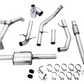 AWE Tuning 4th Gen GM 1500 5.3L 0FG Catback Split Rear Exit (Flat Bumper) - Quad Chrome Tips