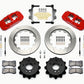 Wilwood AERO4 Rear Kit 14.00 Red 2007-2011 BMW E90 Series w/Lines