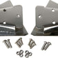 Kentrol 03-06 Jeep Wrangler TJ Mirror Relocation Bracket Pair - Polished Silver