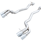 AWE Tuning 18-19 BMW M5 (F90) 4.4T AWD Axle-back Exhaust - Track Edition (Chrome Silver Tips)