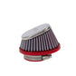 BMC Conical Carburetor Filter w/Chrome Top - Center 50mm Inlet / 65mm H