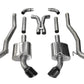 Corsa 10-15 Chevrolet Camaro SS 6.2L V8 Manual Black Xtreme 3in Cat-Back