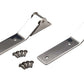 Kentrol 87-95 Jeep Wrangler YJ Tailgate Hinge Pair - Polished Silver
