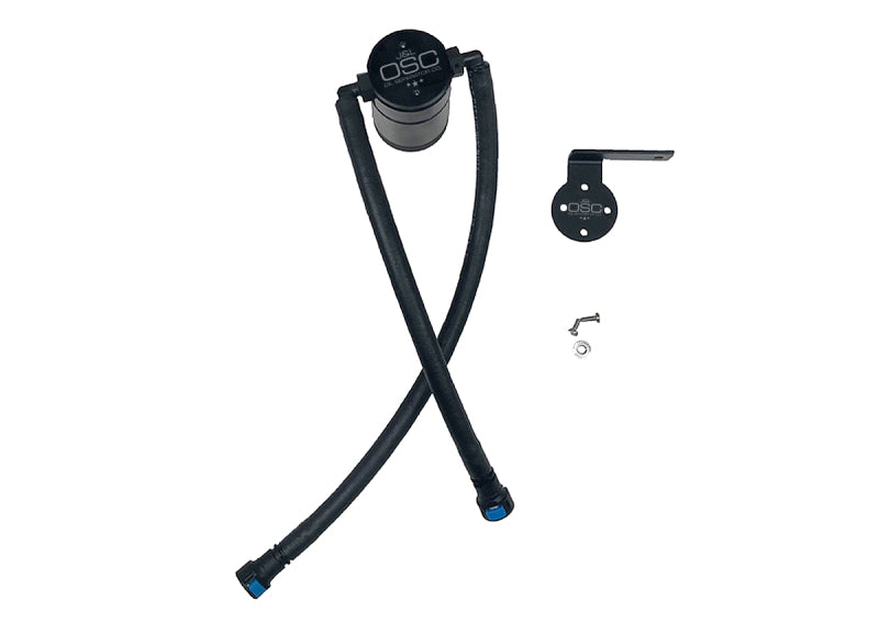 J&L 19-22 Chevrolet Silverado/GMC Sierra 1500 5.3L V8 Driver Side Oil Separator 3.0 - Black Anod