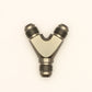 DeatschWerks 6AN Male Flare + 6AN Male Flare to 6AN Male Flare Y Block Fitting