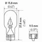 Hella Bulb 921 12V 16W W21X95D T5 Sb