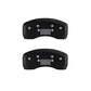 MGP 4 Caliper Covers Engraved Front JEEP Engraved Rear JEEP Grill logo Red finish silver ch
