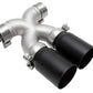 SOUL 13-16 Porsche 987.2 / 981 Cayman / Boxster X-Pipe w/ Tips - Straight Cut Satin Black Tips