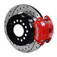 Wilwood D154 P/S P-B Kit Drilled-Red New Big Ford 2.50in Off Front Mount