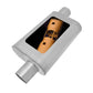 Gibson MWA Superflow Offset/Offset Oval Muffler - 4x9x14in/2.5in Inlet/2.5in Outlet - Stainless