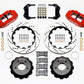 Wilwood Narrow Superlite 6R Front Hat Kit 14.00in Drilled Red 84-87 Corvette C4