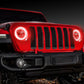 ORACLE Lighting Jeep Wrangler JL/Gladiator JT LED Surface Mount Headlight Halo Kit