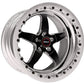 Weld S71 17x12 / 5x4.5 BP / 4.8in. BS Black Wheel (Medium Pad) - Polished Single Beadlock MT