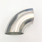 Ticon Industries 1.5in Diameter 90 1.1D/1.65in CLR 1mm/.039in Wall Thickness Titanium Elbow