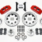 Wilwood Dynapro 6 Front Hub Kit 12.19in Drilled Red 70-78 Camaro