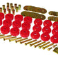 Prothane Chevy Conv Impala / Belair Body Mount Kit - Red