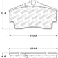 StopTech Performance 97-04 Porsche Boxster / 00-08 Boxster S / 98-08 911 Rear Brake Pads