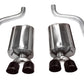 Corsa 09-13 Chevrolet Corvette C6 6.2L V8 Black Sport Axle-Back Exhaust