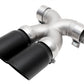 SOUL 13-16 Porsche 987.2 / 981 Cayman / Boxster Bolt-On X-Pipe w/ Tips - Slash Cut Satin Black Tips