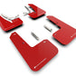 Rally Armor 2022 MK8 Volkswagen Golf GTI/R Red UR Mud Flap w/ White Logo