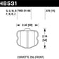 Hawk 2010-2013 Chevrolet Corvette Grand Sport HPS 5.0 Front Brake Pads