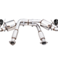 AWE Tuning 2020 Chevrolet Corvette (C8) Touring Edition Exhaust - Quad Diamond Black Tips