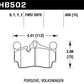Hawk Porsche / Volkswagen HPS Street Rear Brake Pads