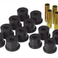 Prothane GM Rear Spring & Shackle Bushings (w/ 1.5in OD Frame Shackle Bush) - Black