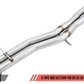 AWE Tuning Audi B9 S5 Sportback Track Edition Exhaust - Non-Resonated (Silver 102mm Tips)