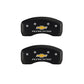 MGP 4 Caliper Covers Engraved Front & Rear Chevy racing Red finish silver ch