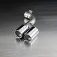 Remus 2012 BMW 3 Series F30/F31 2.0L 76mm Rolled Edge Chromed Tail Pipe Set