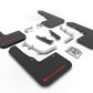 Rally Armor 20-22 Hyundai Venue Black Mud Flap Red Logo