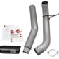aFe LARGE BORE HD 5in DPF-Back SS Exhaust w/ Black Tip 2016 Nissan Titan 5.0L V8 (td) CC SB